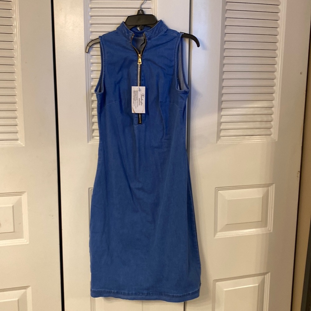 Jean dress, size L